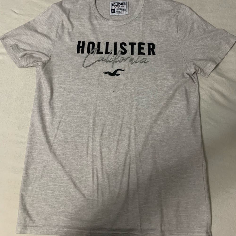 Gray Hollister tee
